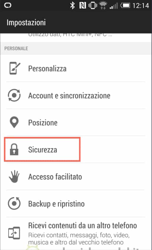 Come abilitare l’installazione di apk: 1. Cercare "Sicurezza" nelle impostazioni